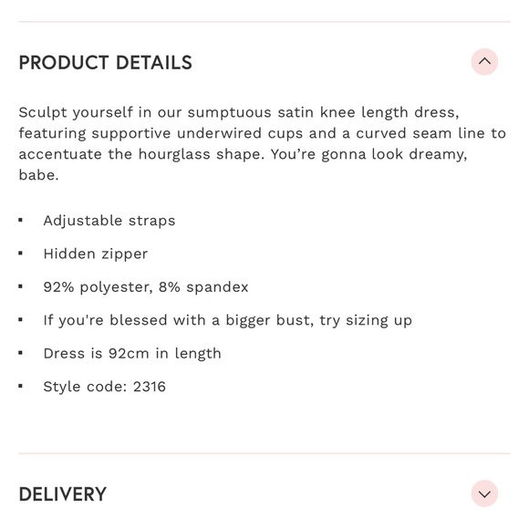 Yellow satin dress from Oh Polly worn once. UK size 12 US size 8 - Picture 3 of 3